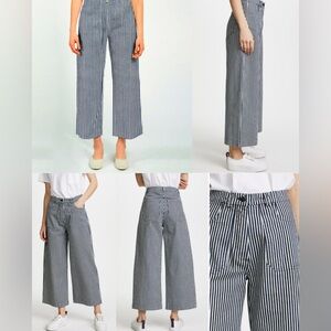 Loup Simone Jean in Blue and White Striped Pants Small